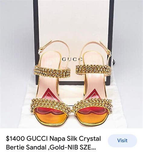 gucci sandal crystal|Gucci bertie crystal strappy sandals.